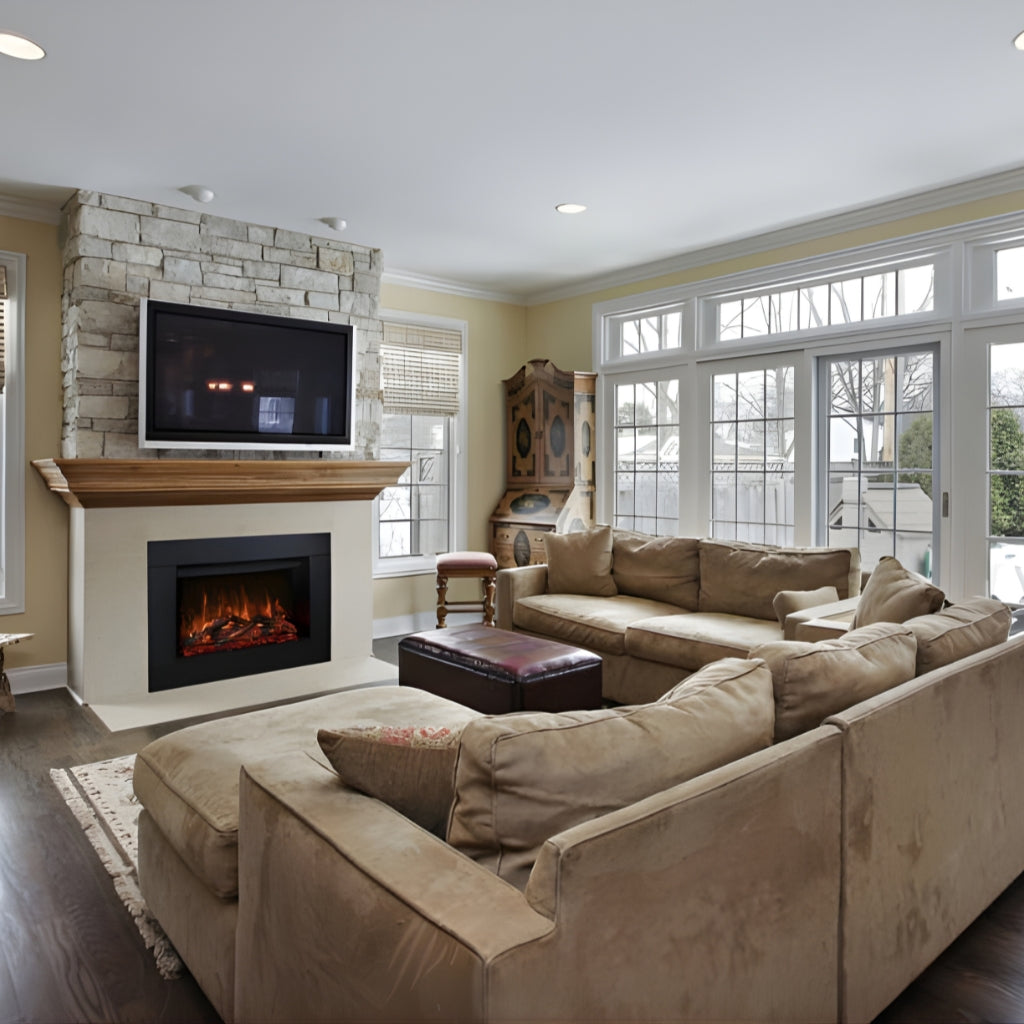 Modern Flames Redstone 42" Built-In Electric Fireplace Insert (RS-4229) - lifestyle view