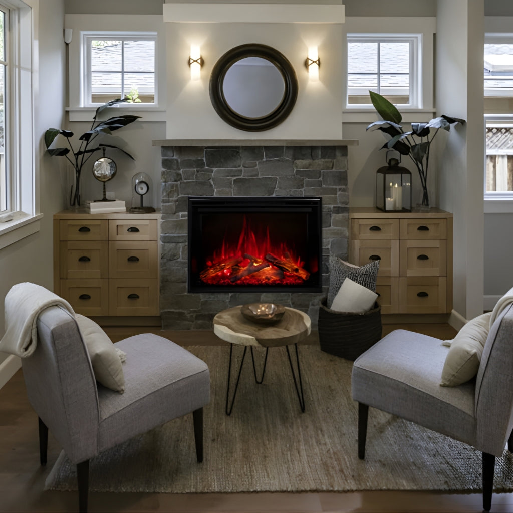 Modern Flames Redstone 54" Built-In Electric Fireplace Insert (RS-5435) - lifestyle view