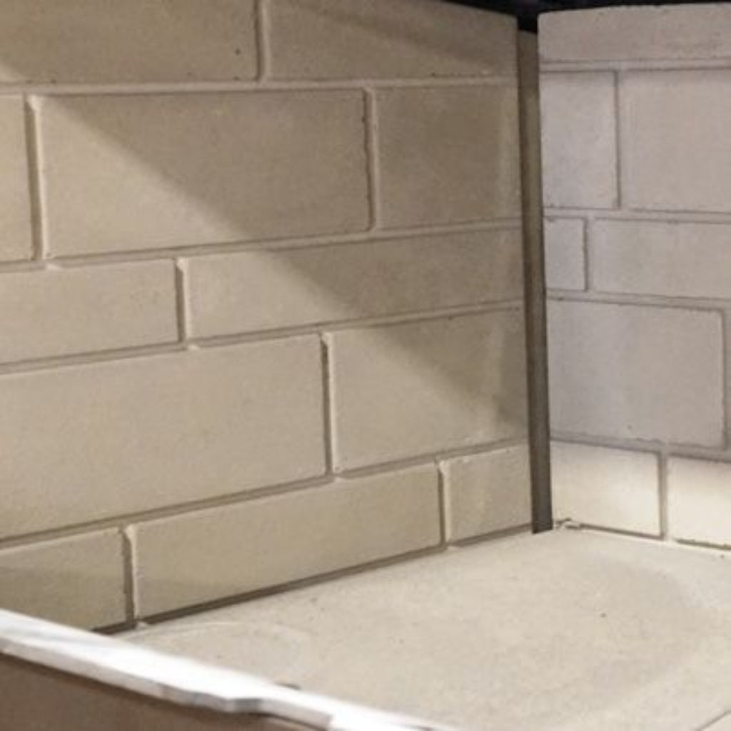 Empire Stove Classic Brick Refractory for St. Clair 4300 Wood Burning Fireplace – Front View