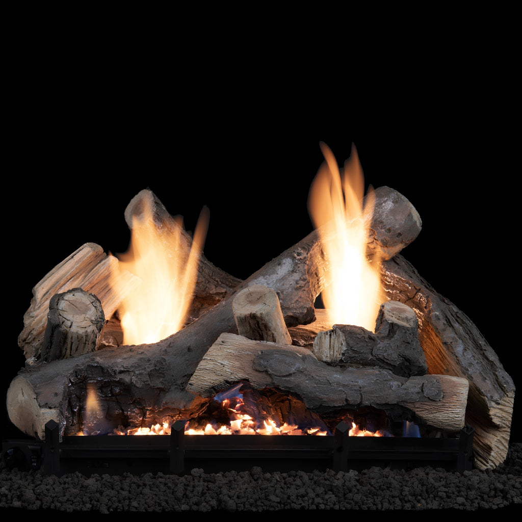 Superior Nature-Flame Silverstone Timber 18" High-Definition Vent-Free Gas Log Set — Hero