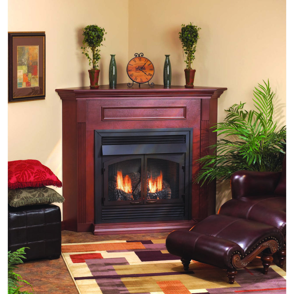 Empire Wooden Cabinet Mantel with Base for 42" Fireboxes – Front View