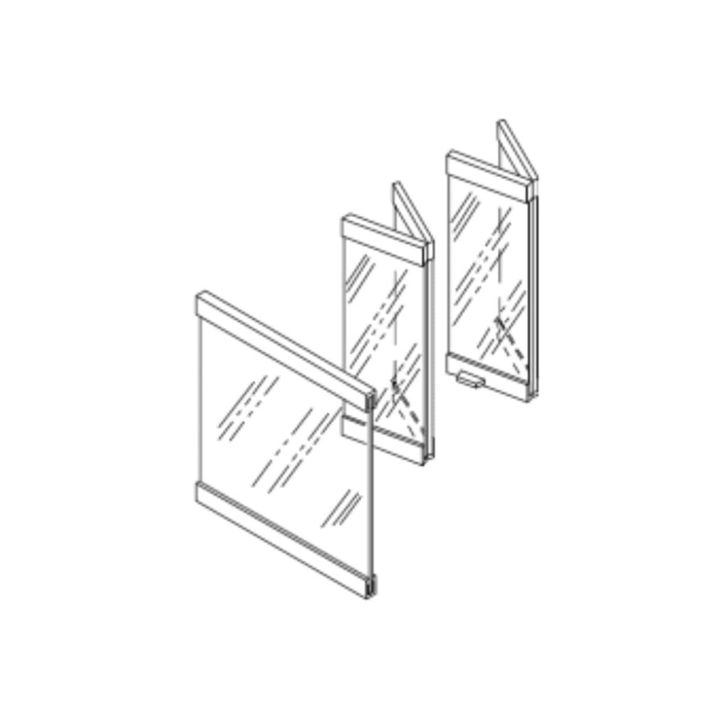 Superior 36" Corner Black Bi-Fold Door & End Panel — Hero