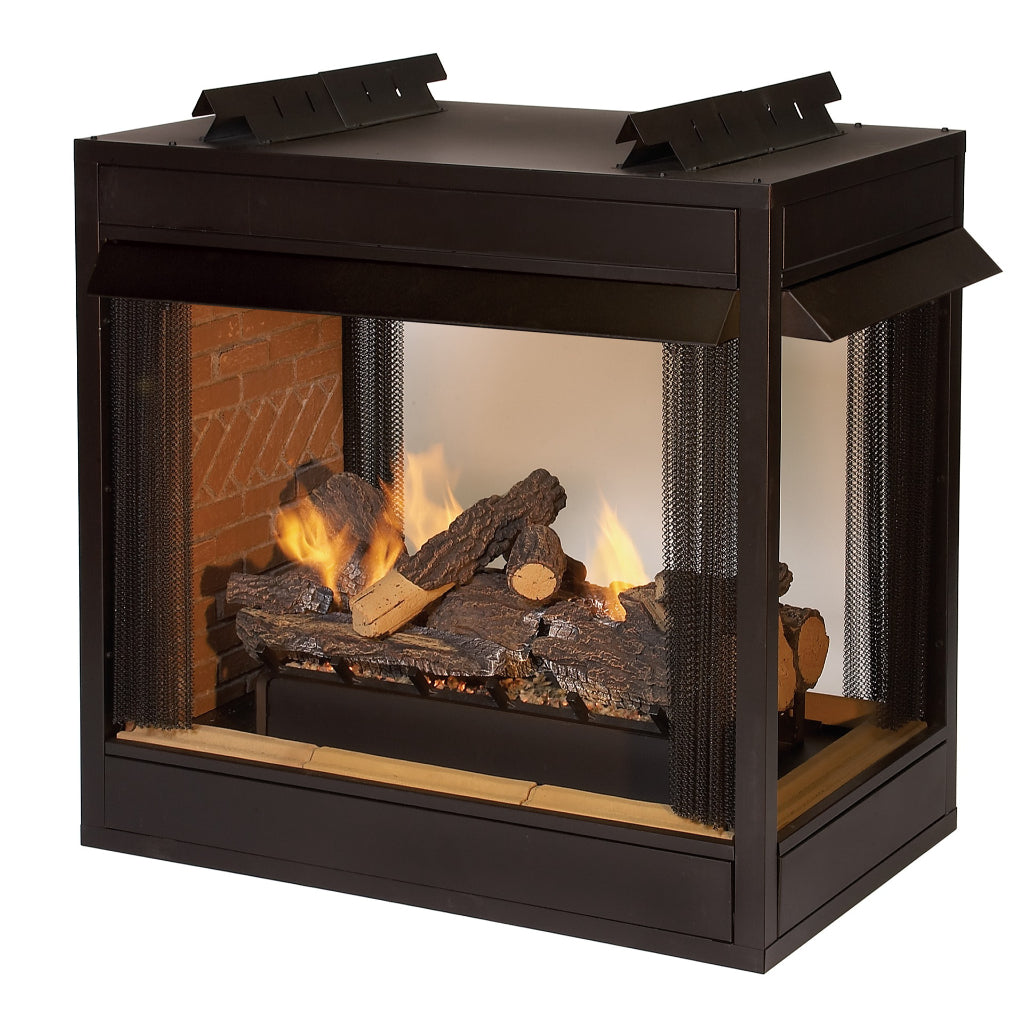 Empire Breckenridge 36" Peninsula Vent-Free Firebox – Front View