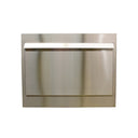 Empire Carol Rose 36" Stainless Steel Weather Door for Premium Outdoor Firebox Accessory – Front View