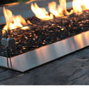 Empire Carol Rose 60" Wind Deflector Glass Fire Pit Accessory – Front View