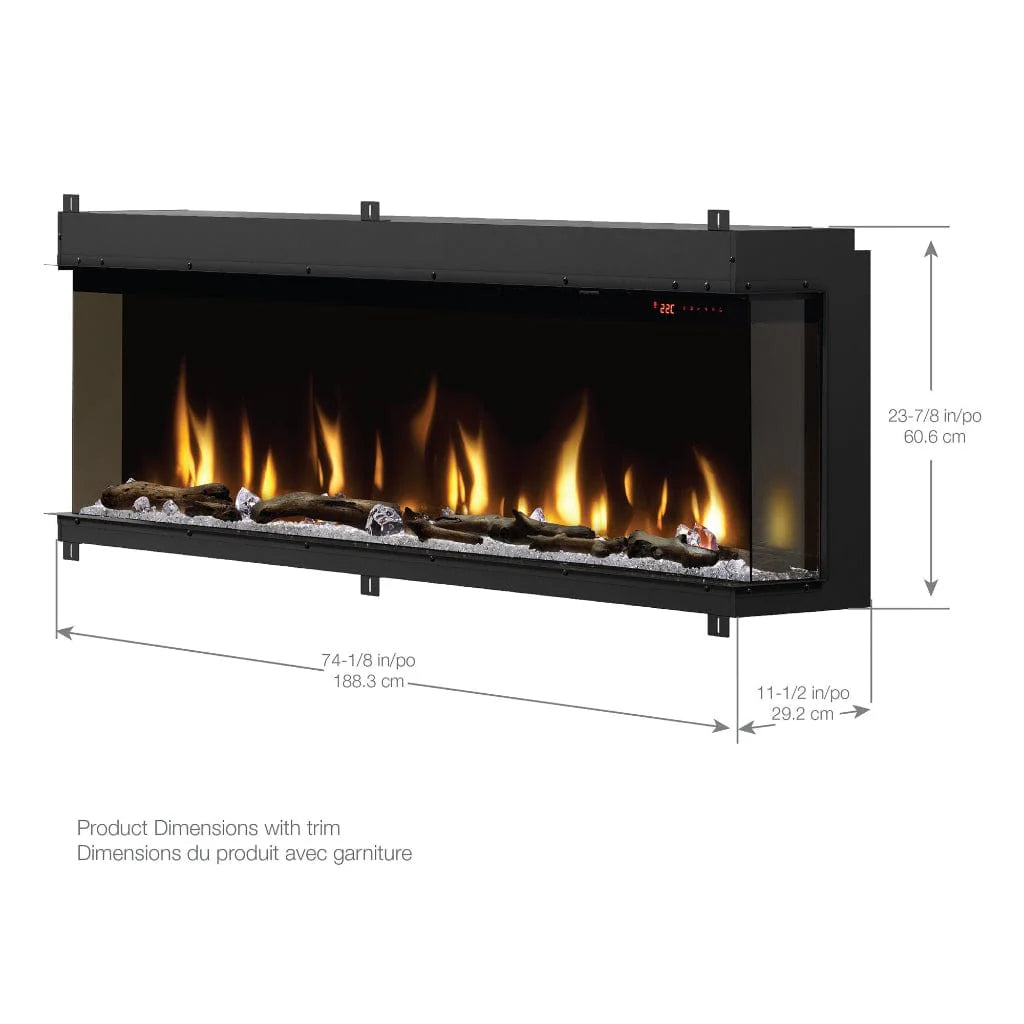 Dimplex IgniteXL Bold 74" Linear Electric Fireplace (XLF7417-XD)