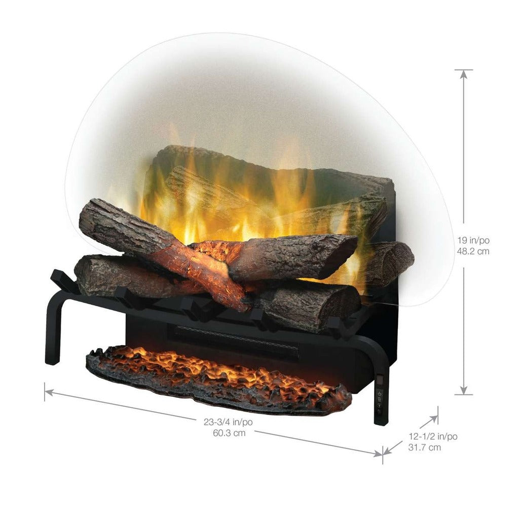 Dimplex Revillusion 20" Plug-In Electric Log Set (RLG20) - Dimensions
