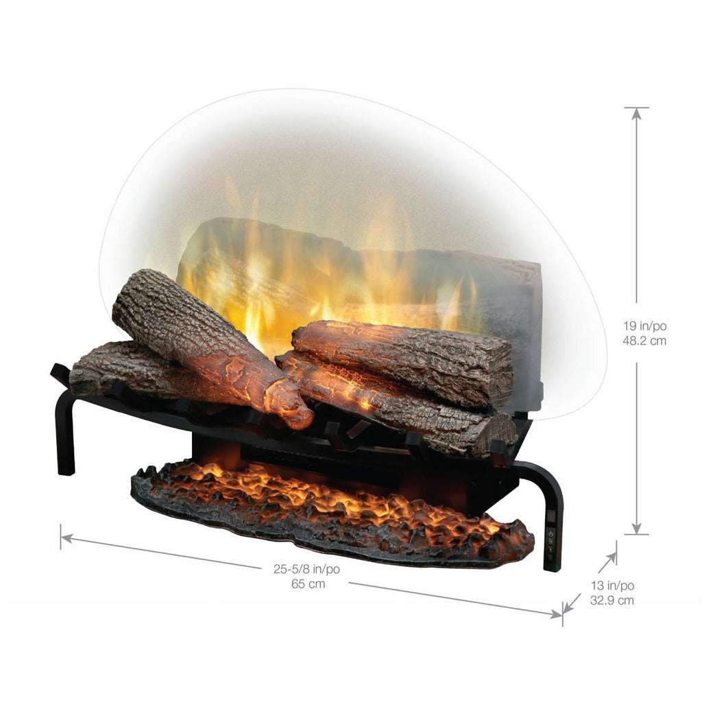 Dimplex Revillusion 25" Plug-In Electric Log Set (RLG25) - Dimensions