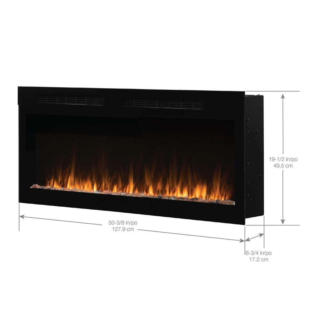 Dimplex Vital Sense 50" Linear Electric Fireplace (SEN50) - Dimensions