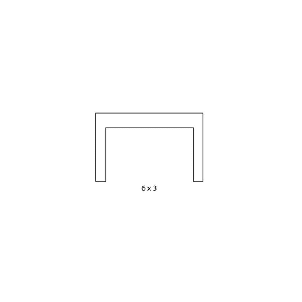 Empire 3-Sided Metal Surrounds for Medium/Large Innsbrook Fireplace Inserts - DS2663BL 6x3 frame view