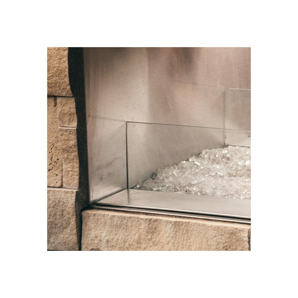 Empire Carol Rose 48" Taller Deflector Glass for Windy Applications Linear Fireplace Accessory - Product Image