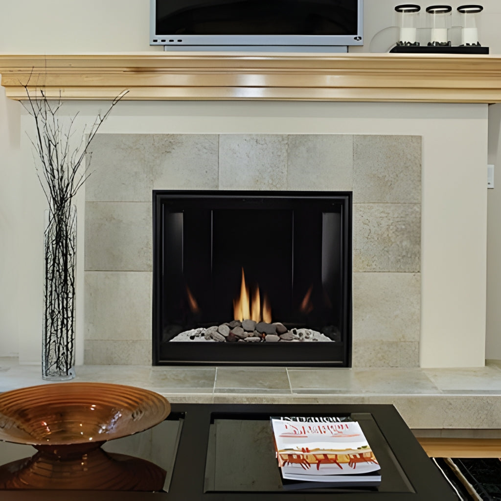 Empire Tahoe 32" Clean Face Direct Vent Premium Contemporary Fireplace - Millivolt Control Series – Front View
