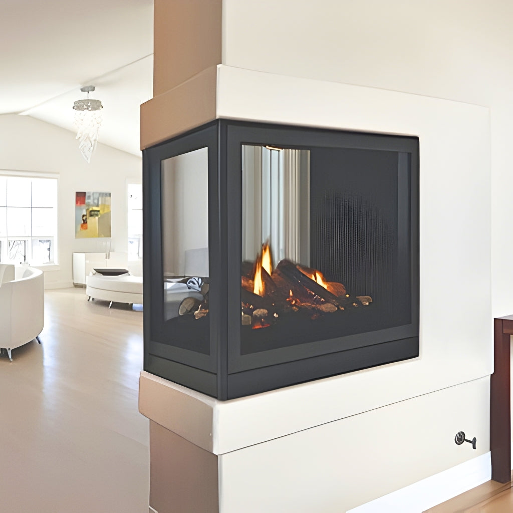 Empire Tahoe 36" Direct-Vent Clean Face Premium Peninsula Fireplace – Alternate View 2