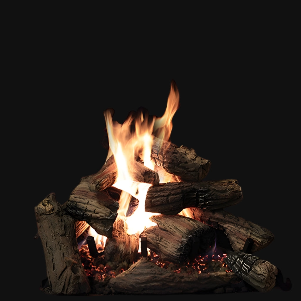 Empire 24"/30" Kensington Forest Ceramic Fiber Log Set – Front View