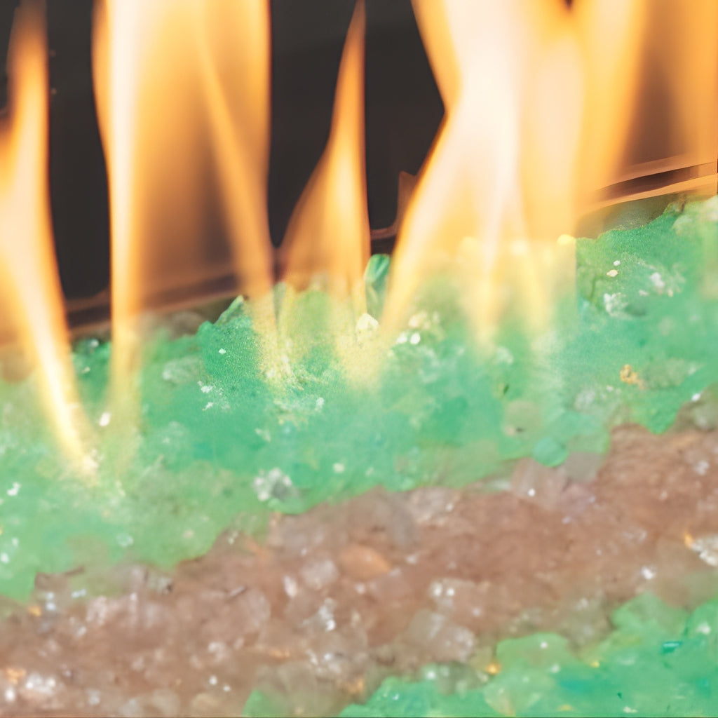 Empire Carol Rose 48" Multicolor LED Lighting Manual Outdoor Linear Fire Pit – Front View