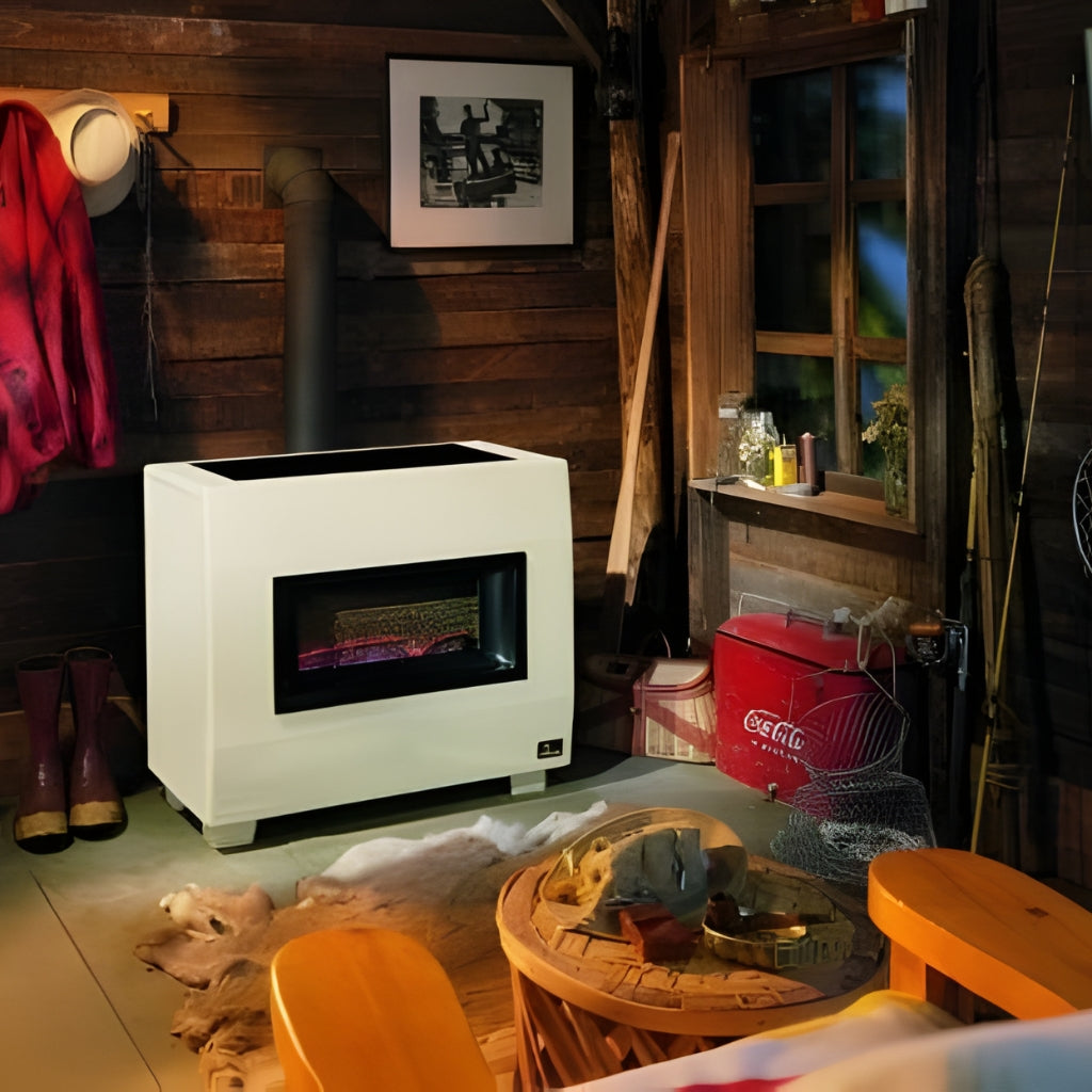 Empire 34" RH50/65B Visual Flame Room Heater with Blower – Front View