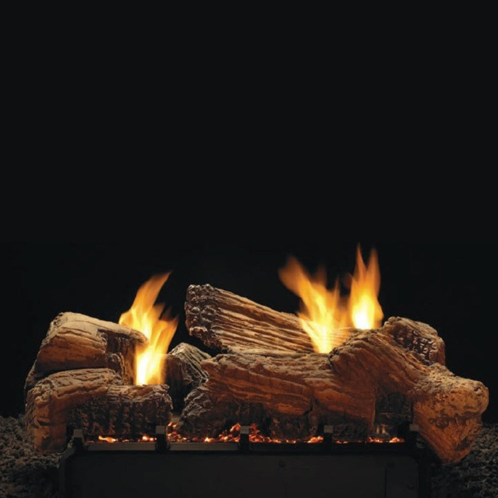 Empire Stone River 18" Multi-Sided Ceramic Fiber Log Set – Front View