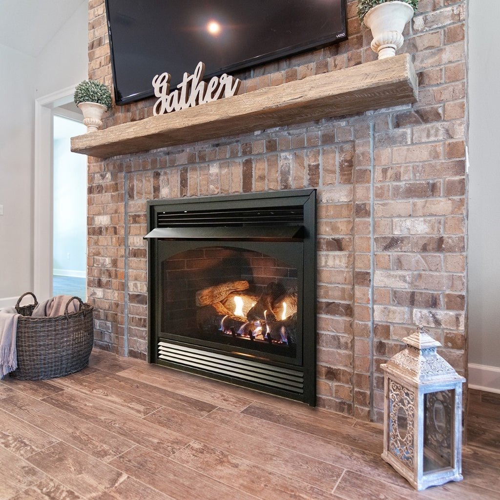 Empire Vail 36" Vent-Free Premium Fireplace with Slope Glaze Burner - Millivolt Control – Front View