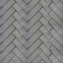 Empire 30" to 50" Whitewashed Herringbone Liner for Rushmore Fireplaces – Front View