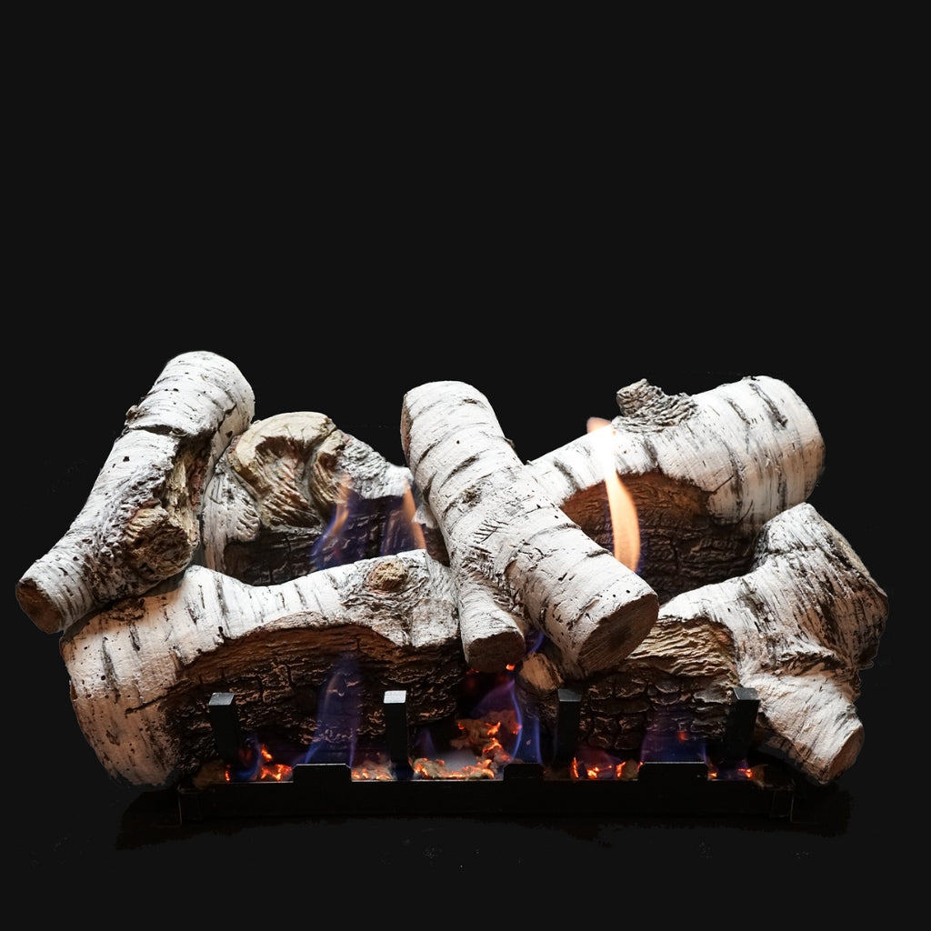 Empire Birch Burncrete 30" Log Set – Front View