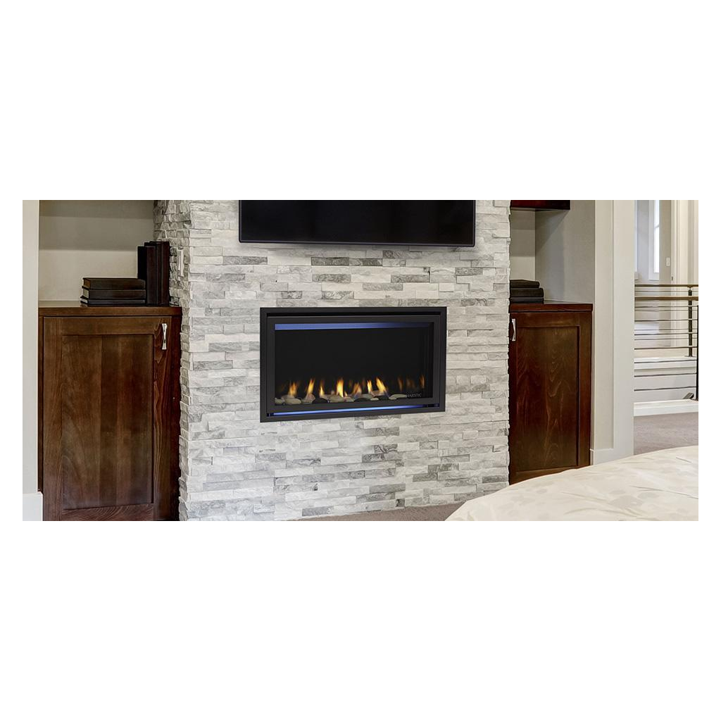 Majestic Jade 32" Direct Vent Gas Fireplace (JADE32IN-B) - Front View