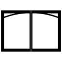 Empire Door Set for Tahoe Deluxe 42" Fireplace – Alternate View 2
