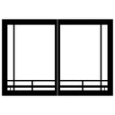 Empire Door Set Accessory for Tahoe Deluxe 32" Fireplaces – Alternate View 2