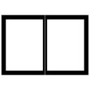 Empire Door Set for Tahoe Deluxe 36"/48" Fireplaces – Front View